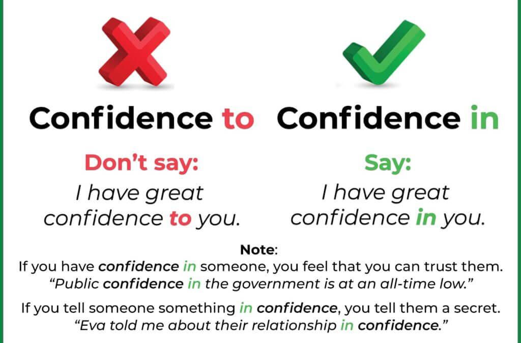 Confidence đi với giới từ gì