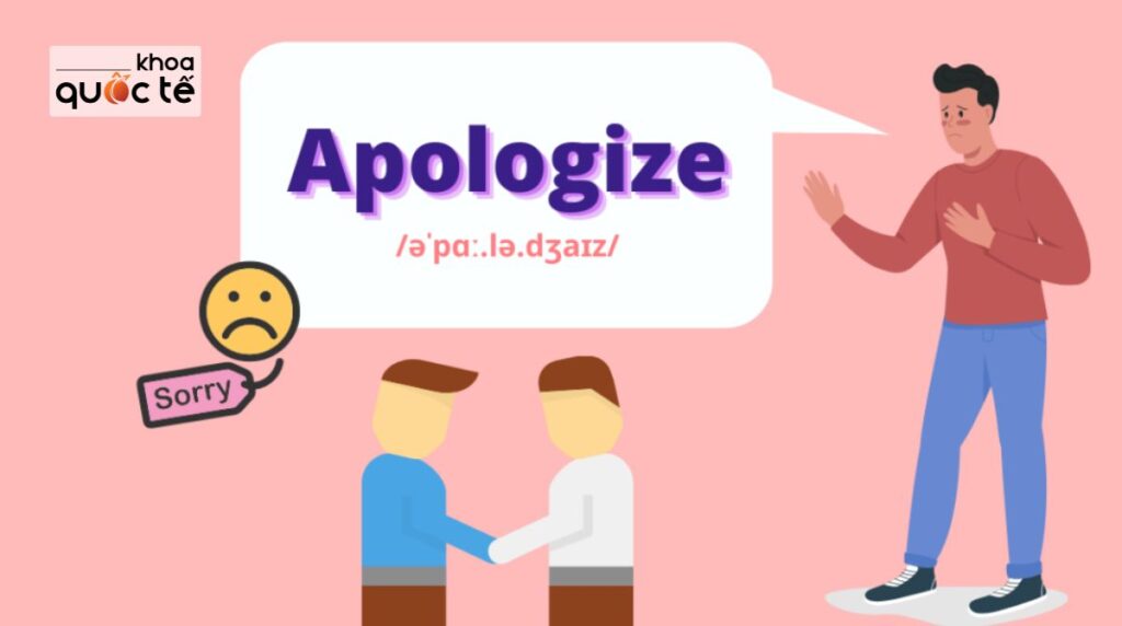 Apologize nghĩa là gì