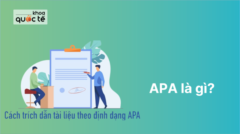 APA là gì Hướng dẫn cách trích dẫn theo chuẩn APA bạn nên biết