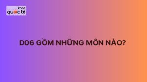 D06 gồm những môn nào? Thi ngành nào, trường nào?