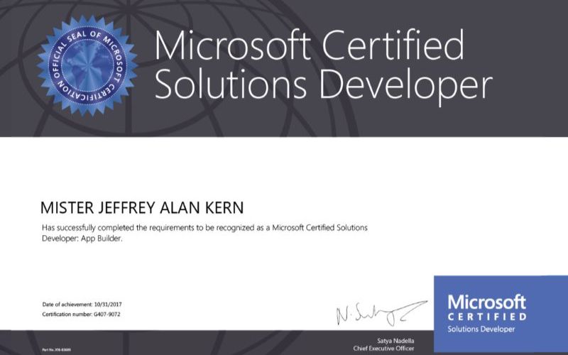 Chứng chỉ Microsoft Certified Solutions Associate (MCSA)
